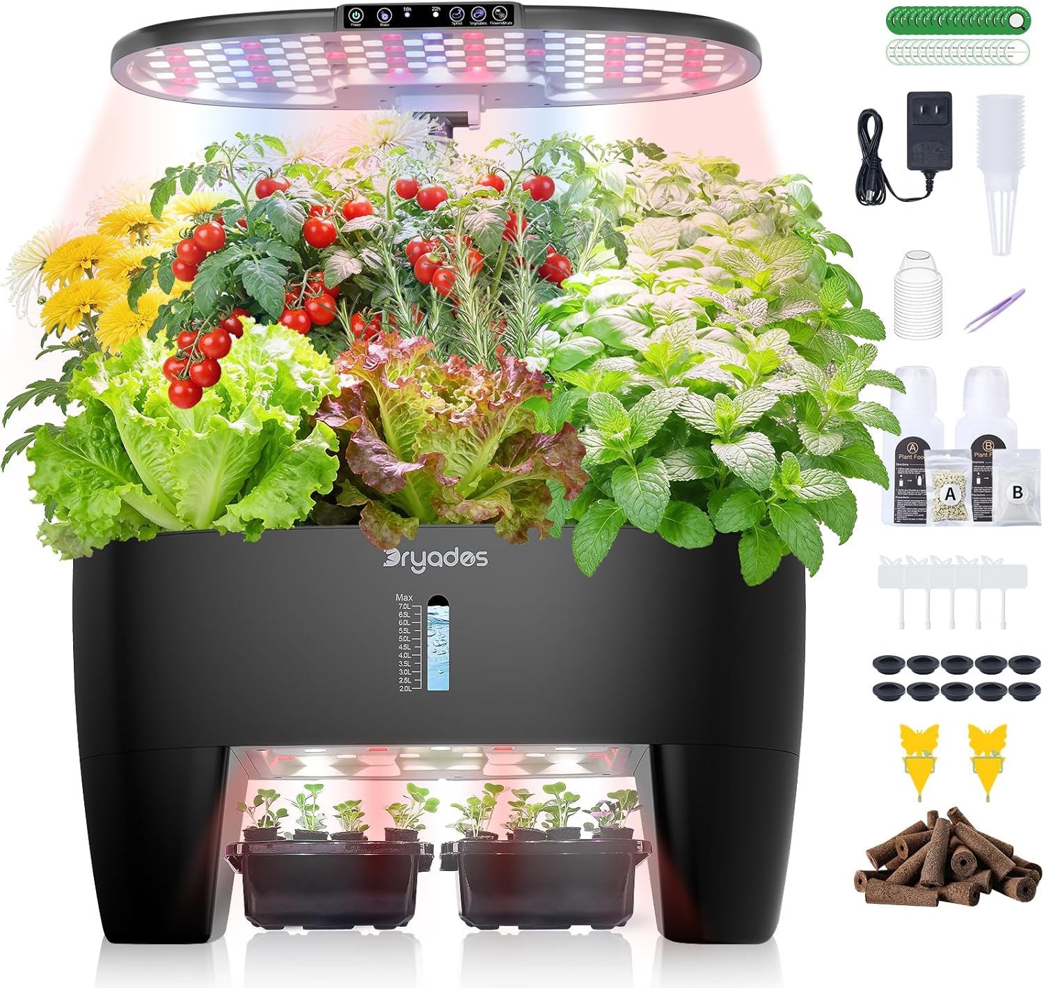 Smart Garden Led Lights - Hydroponic Growing System Kit 16 Pods