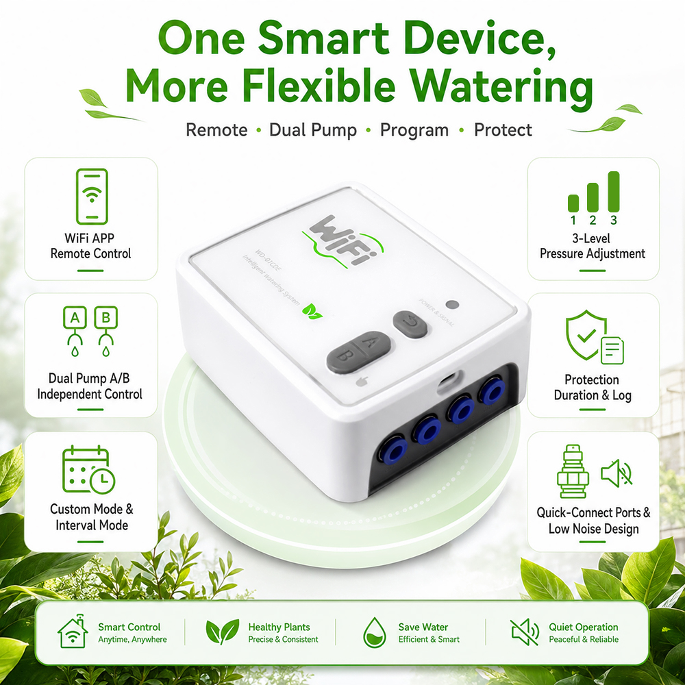 Smart Garden Usa - SIHAO WIFI Smart Dual Pump Automatic