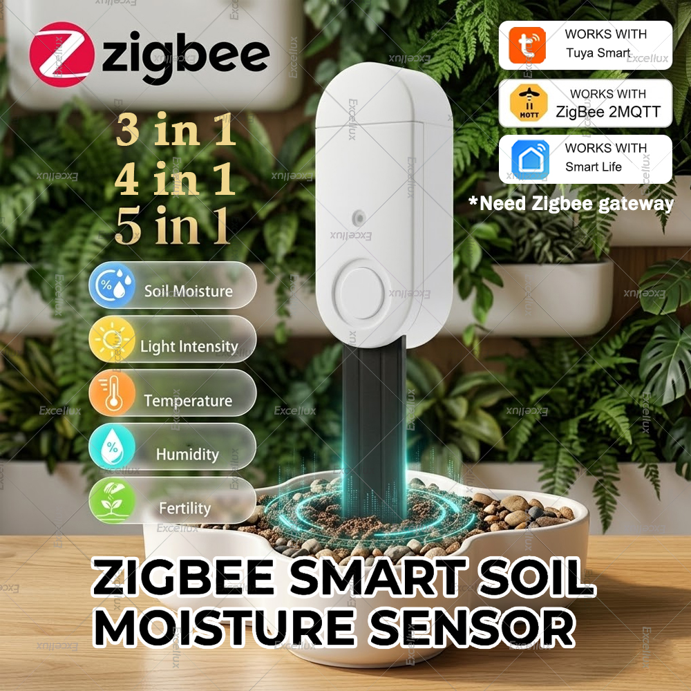 Smart Zigbee Garden Light - Zigbee Smart Soil Moisture Sensor Meter