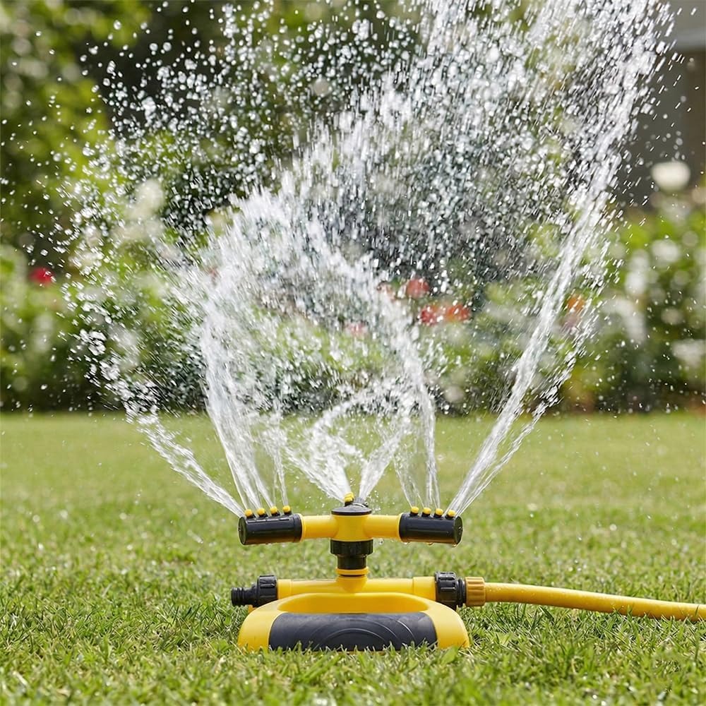 Smart Garden Kit - 360-Degree Automatic Rotating Sprinkler with Base