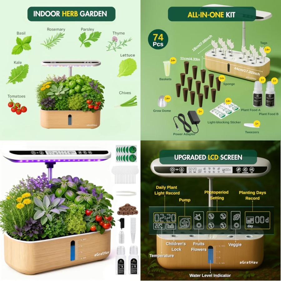 Smart Garden Kit - Hydroponics Growing System Kit, Indoor Herb