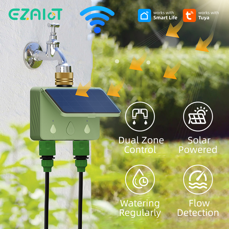 Smart Garden Kit - WiFi Water Timer 2 Zone Solar