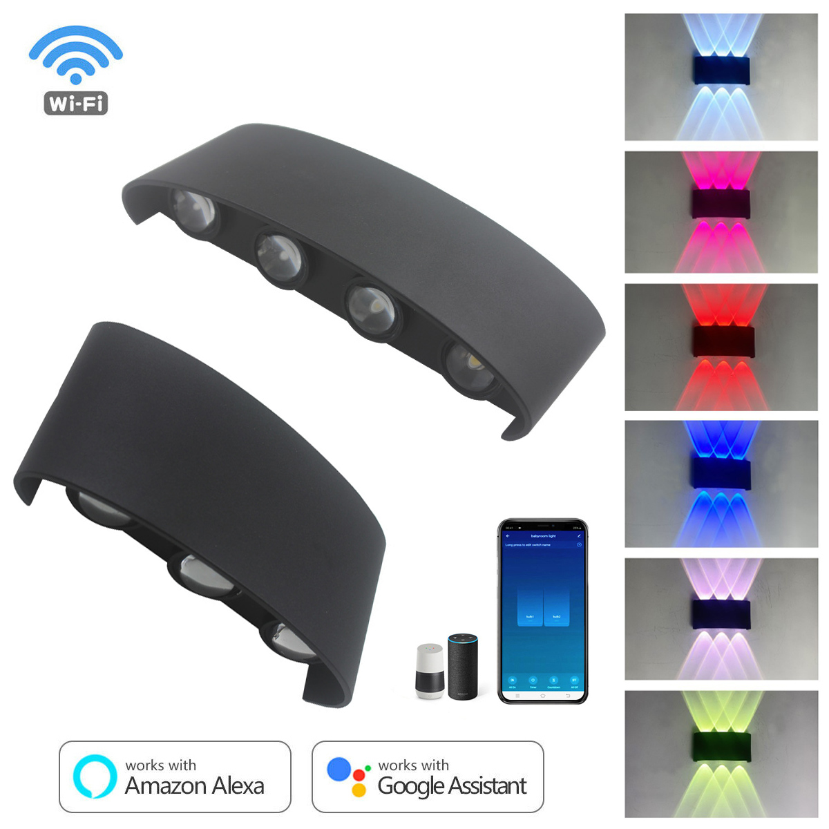 6W 8W RGBW Up Down LED Wall La – Smart Garden Led Lights Bewertung und Preis