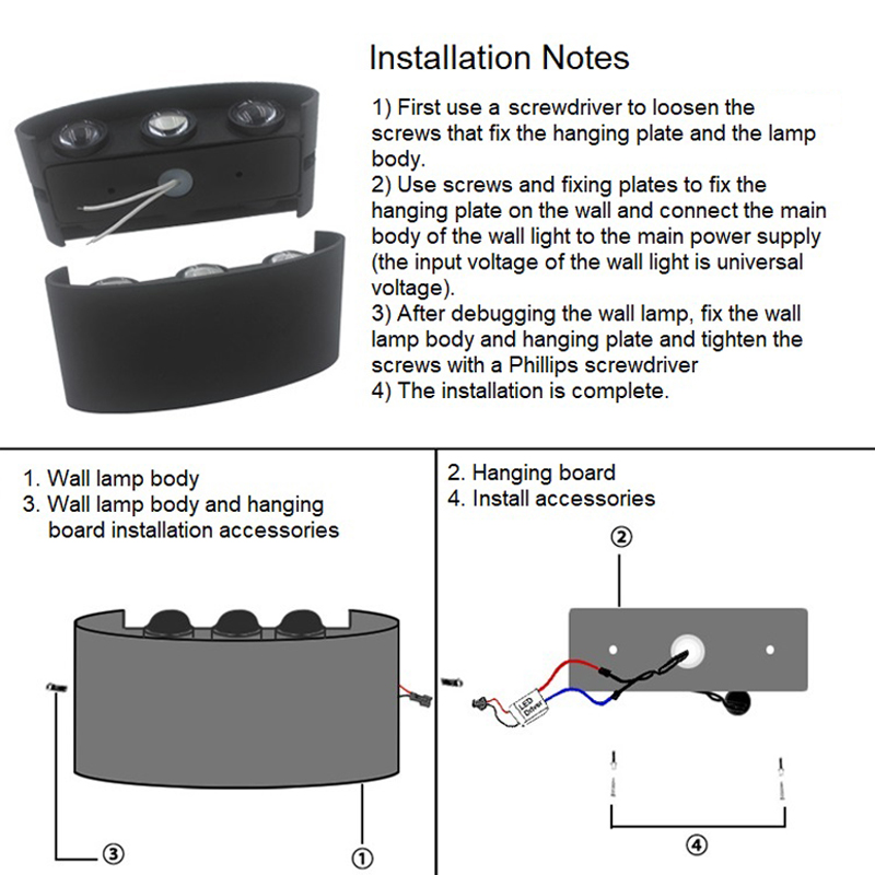 6W 8W RGBW Up Down LED Wall La – Smart Garden Led Lights Bewertung und Preis