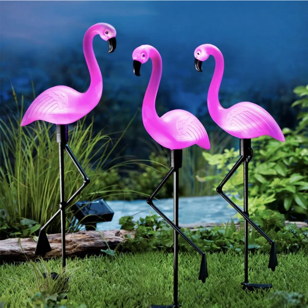 3Pcs Solar Powered Flamingo Gr – Smart Zen Garden Bewertung und Preis