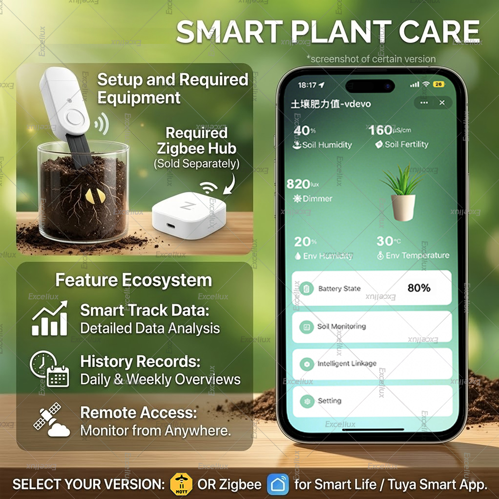 Zigbee Smart Soil Moisture Sen – Smart Zigbee Garden Light Bewertung und Preis
