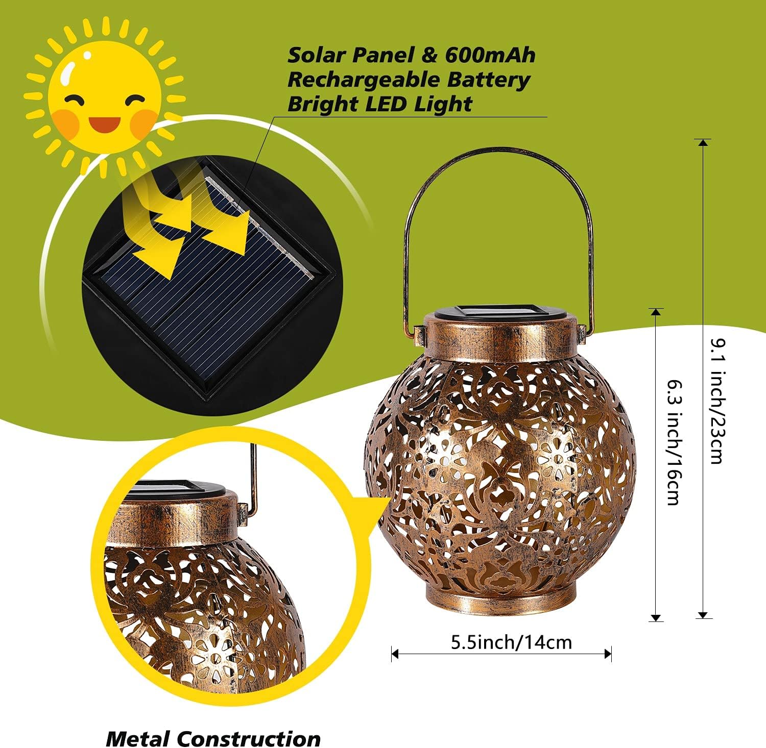 1-6PCS Moroccan Solar Lanterns – Smart Zen Garden Bewertung und Preis