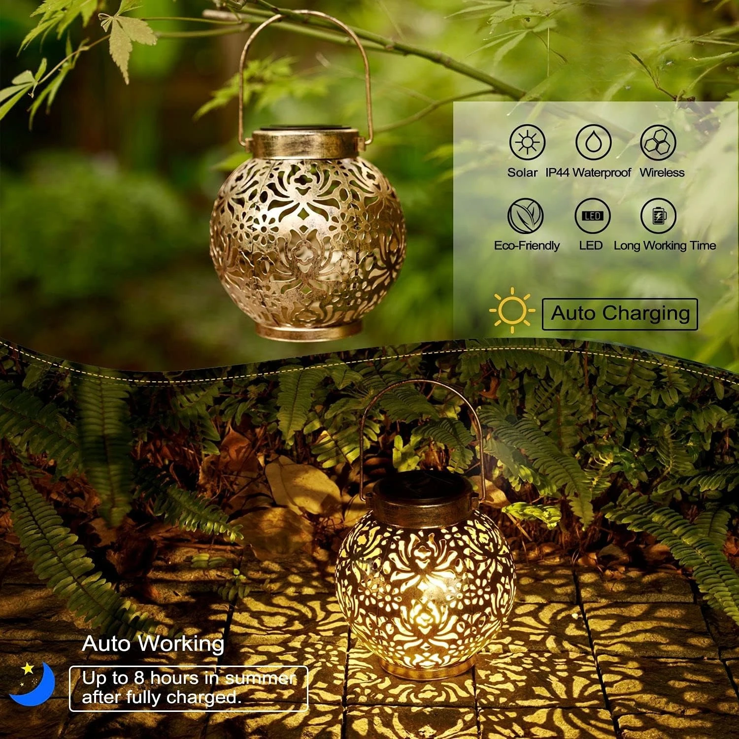 1-6PCS Moroccan Solar Lanterns – Smart Zen Garden Bewertung und Preis