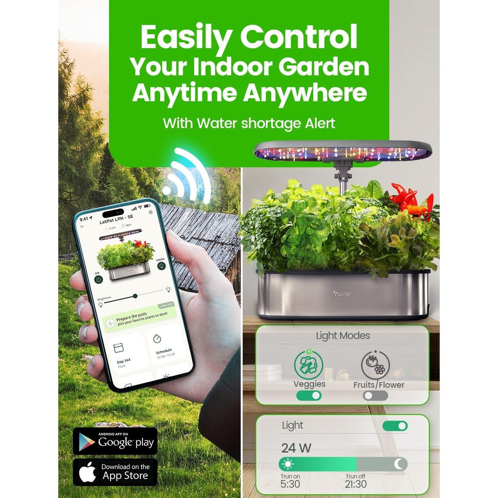 12-Pod Hydroponic Herb Garden  – Smart Garden Led Lights Bewertung und Preis