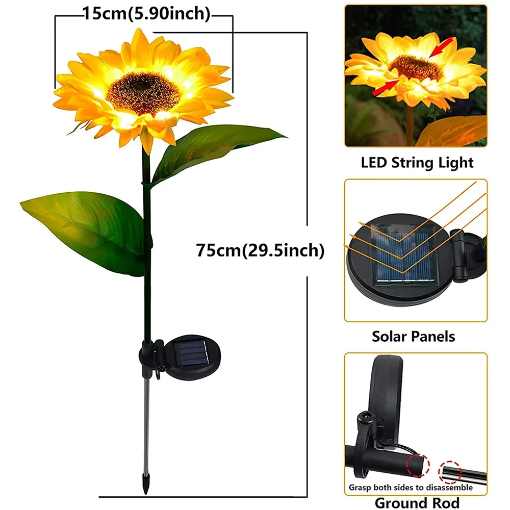 Simulated Outdoor Solar Sunflo – Smart Garden Led Lights Bewertung und Preis