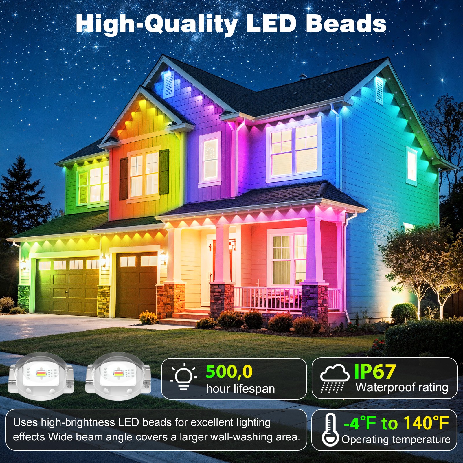 500FT Permanent Outdoor LED St – Smart Garden Led Lights Bewertung und Preis