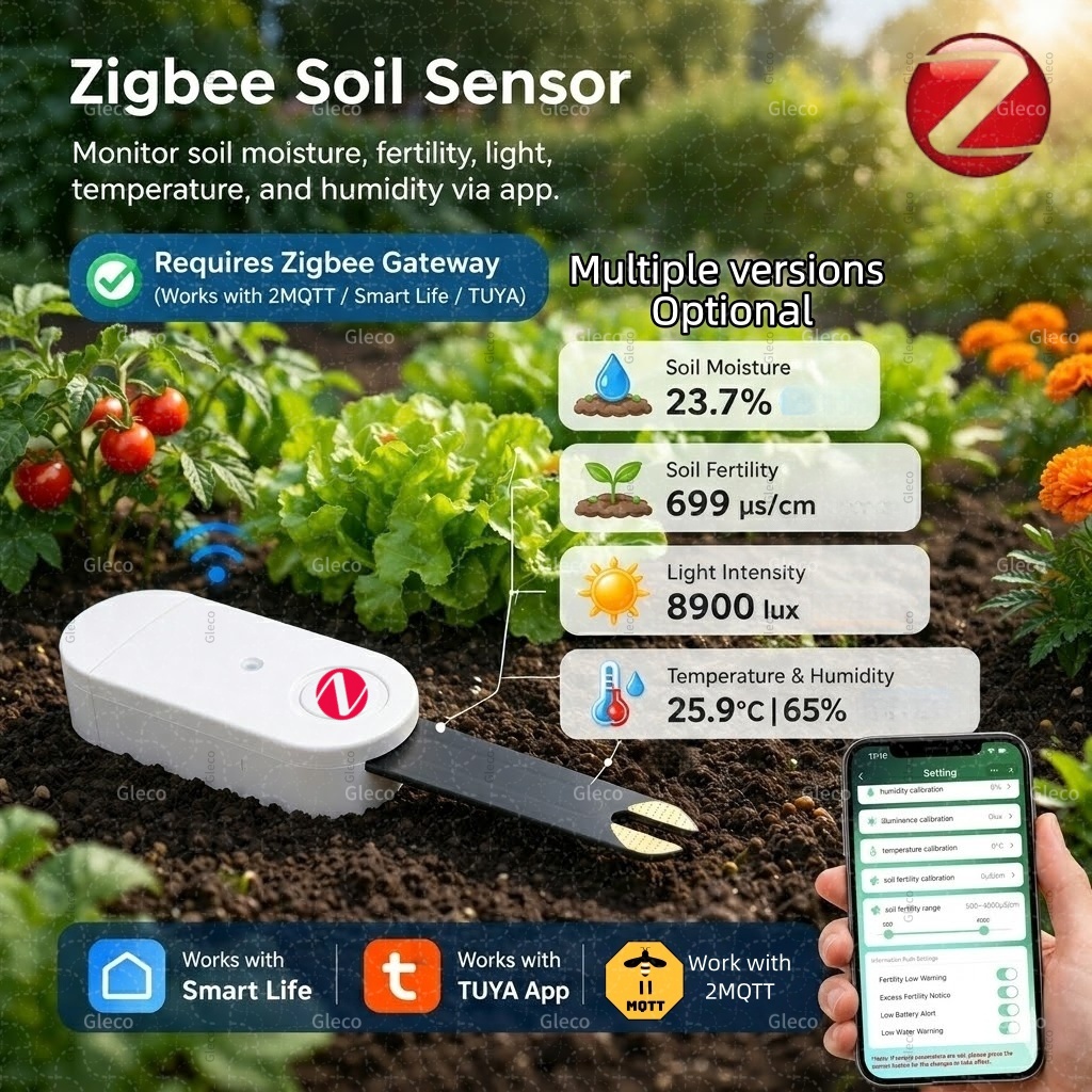 Zigbee Soil Moisture Temperatu – Smart Zigbee Garden Light Bewertung und Preis