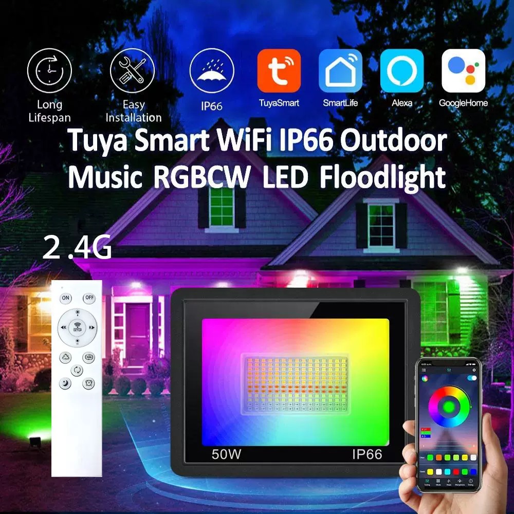 Tuya LED Smart Floodlight RGB  – Smart Zigbee Garden Light Bewertung und Preis