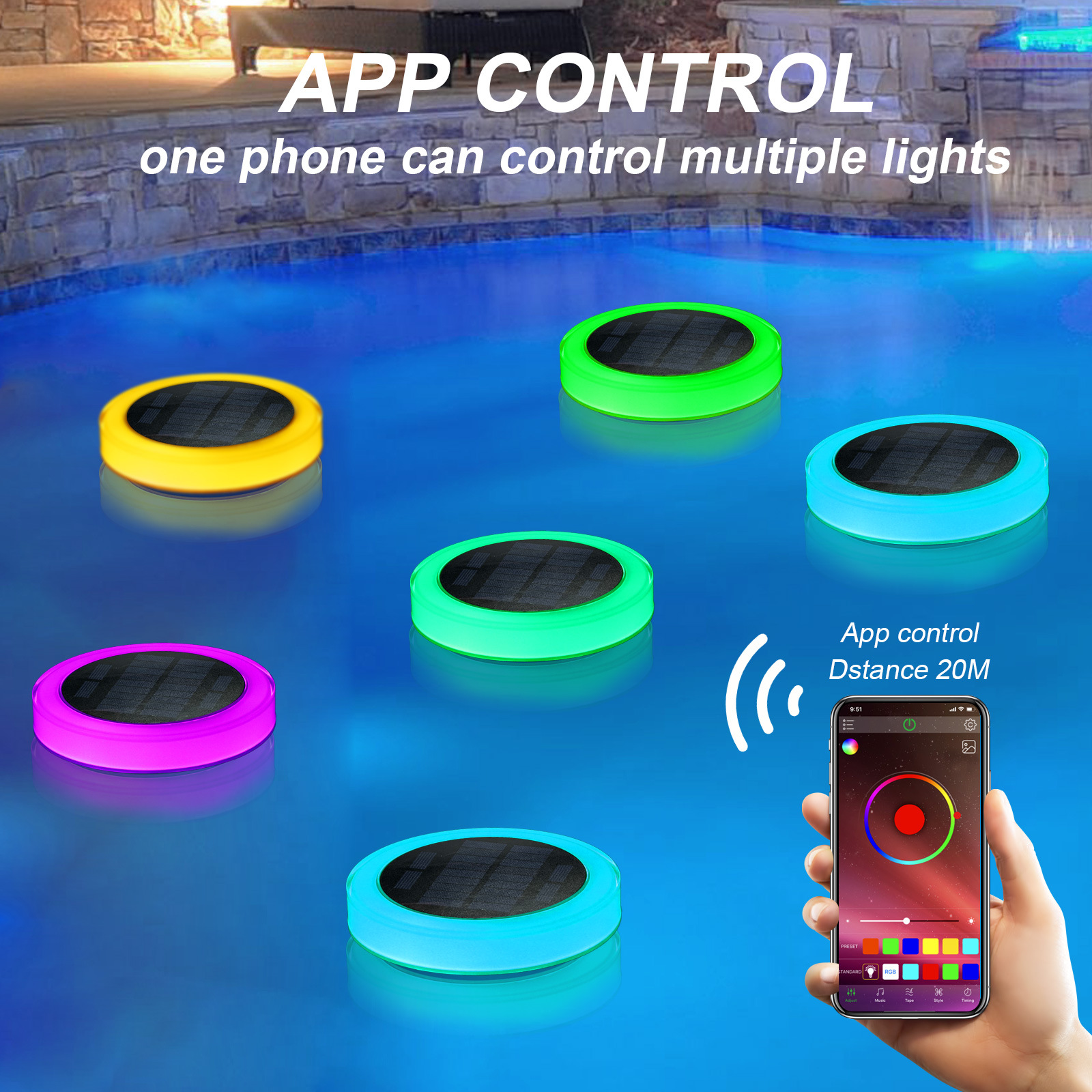 Solar LED Water Float Light Ou – Smart Garden Led Lights Bewertung und Preis