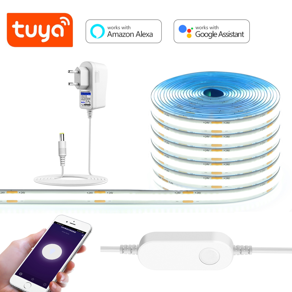 3M 5M 10M 24V COB LED Strip Li – Smart Garden Led Lights Bewertung und Preis