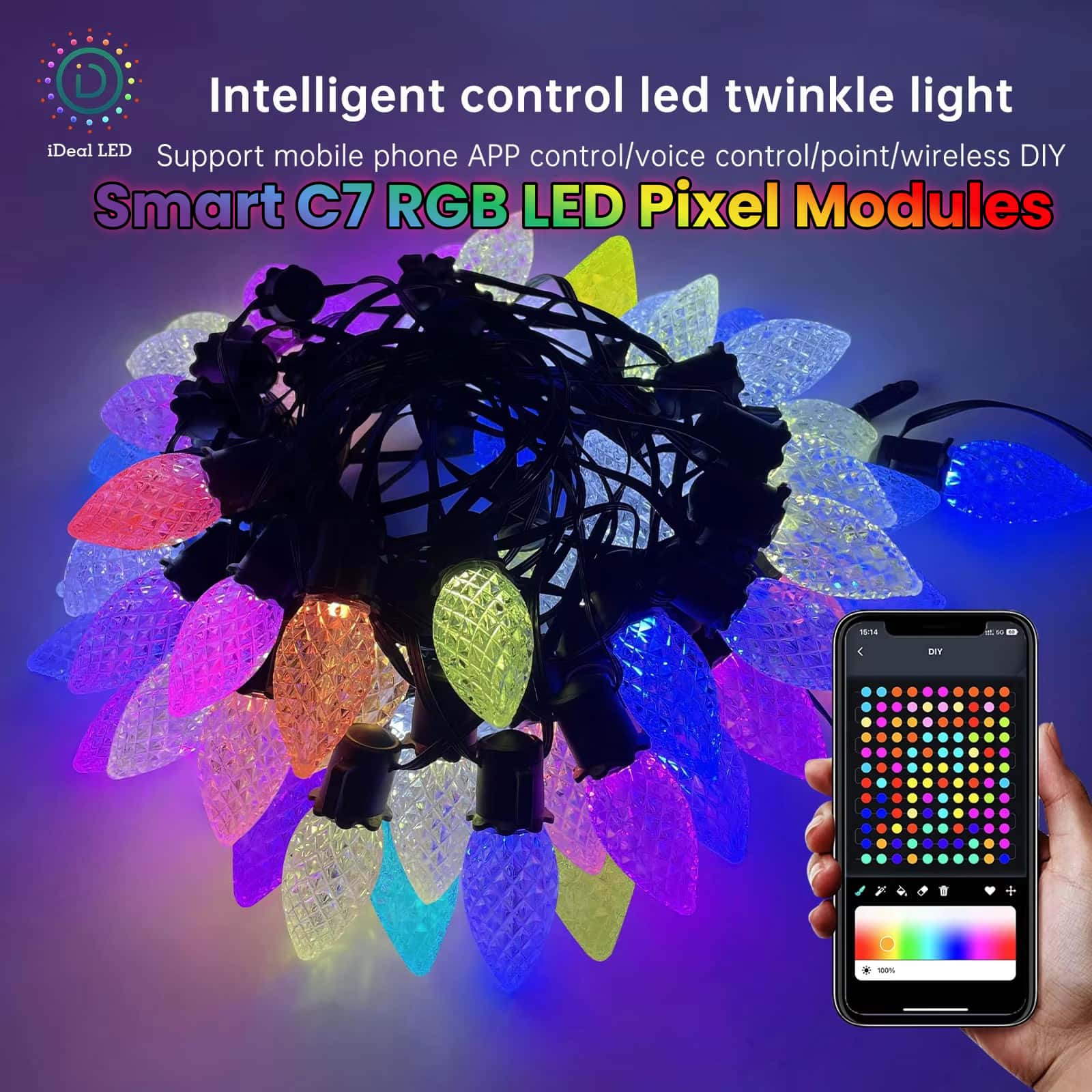 New Smart C7 RGB LED Pixel Mod – Smart Garden Led Lights Bewertung und Preis
