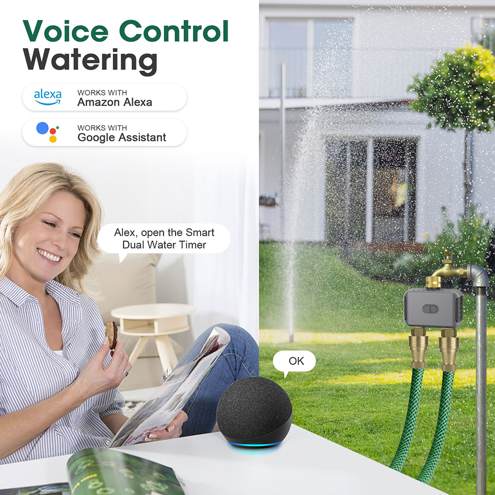 Tuya 2 Zone Watering Timer Gar – Smart Garden Sprinkler Bewertung und Preis