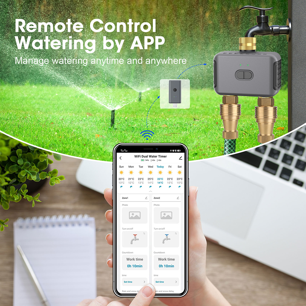 Tuya 2 Zone Watering Timer Gar – Smart Garden Sprinkler Bewertung und Preis