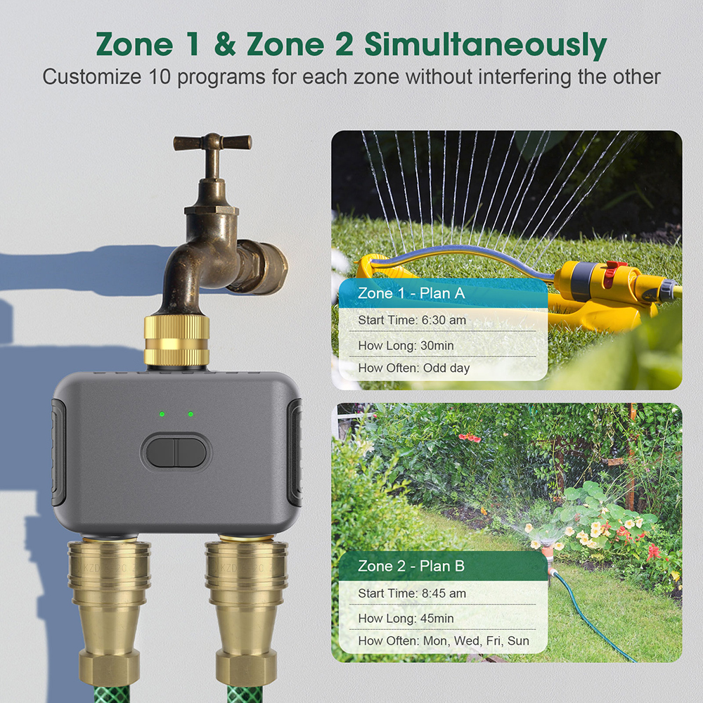 Tuya 2 Zone Watering Timer Gar – Smart Garden Sprinkler Bewertung und Preis